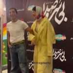 تیپ و استایل نوید محمدزاده و فرشته حسینی در اکران «بی‌سروصدا»