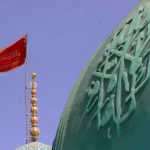 تصاویر؛ پرچم سرخ انتقام بر گنبد مسجد مقدس جمکران