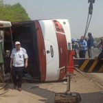 واژگونی مرگبار اتوبوس در جاده شوش به اهواز
