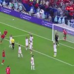 گل تساوی برای مراکش توسط عبدالرزاق حمدالله در دقیقه 87