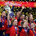 قهرمانی بانوان اسپانیا در لیگ ملت های اروپا